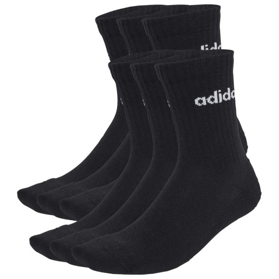 Adidas Κάλτσες Linear Cushioned Crew Socks 6 pairs